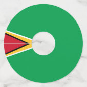 ガイアナ国旗 ワイングラスタグ (裏面)