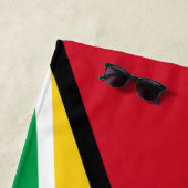 ガイアナ国旗 素晴らしい 愛国心 ビーチタオル (インサイチュ)