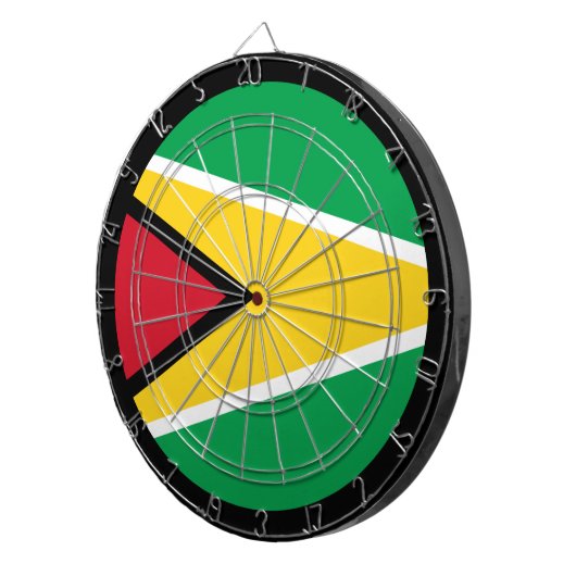 ガイアナ国旗Dartboard & Guyana / game board ダーツボード (正面右)