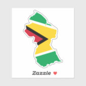 ガイアナ州旗 シール (シート)