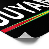 ガイアナ応援ジャージー2017サッカーガイアナ ポスター (角)