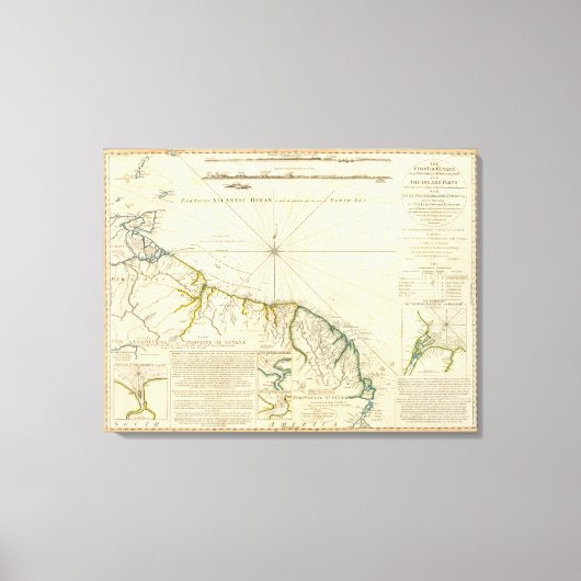 ガイアナ海岸 キャンバスプリント (正面)