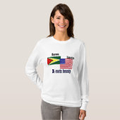 ガイアナ系アメリカ人tシャツバイルーツ美しい tシャツ (正面フル)