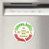 ガイアナ3郡3"ラウンドマグネット マグネット (インサイチュ (食洗機))