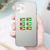 ガイアナ6のコレクションパックの国旗 シール (スマートフォン)