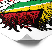 ガイアナ・ガイアナ州カナダ国旗 ポスター (角)