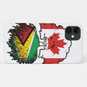 ガイアナ・ガイアナ州カナダ国旗 Case-Mate iPhoneケース (裏面(横))