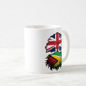ガイアナ・ガイアナ英国ツリールーツ国旗 コーヒーマグカップ (正面右)
