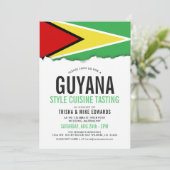 ガイアナ·キュイジーン|パーティーフラグ白招待状 招待状 (スタンド正面)