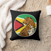 ガイアナ・ジャガー・ガイアナ国旗 クッション (ブランケット)