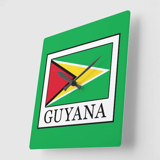 ガイアナ スクエア壁時計 (傾斜)