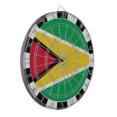 ガイアナ・ダートボード・ガイアナ国旗/遊技盤 ダーツボード (正面左)