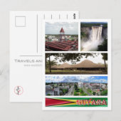 ガイアナ – モザイク –  ポストカード (正面/裏面)