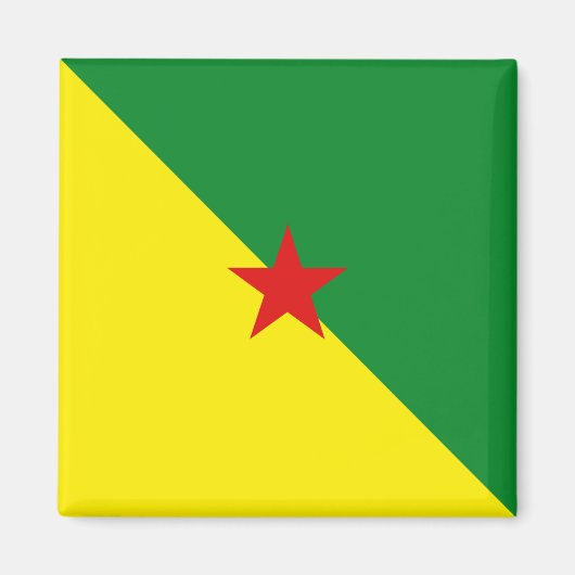 ガイアン国旗の磁石 マグネット (正面)