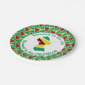 ガイア賛美ナインザオイルフィーパーソナライズされたルズ ペーパープレート (アングル)