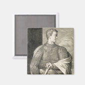 ガイウス・シーザー「カリグラ」(12-41 AD)ローマ皇帝 マグネット (正面/裏面)
