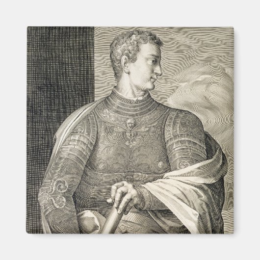 ガイウス・シーザー「カリグラ」(12-41 AD)ローマ皇帝 マグネット (正面)