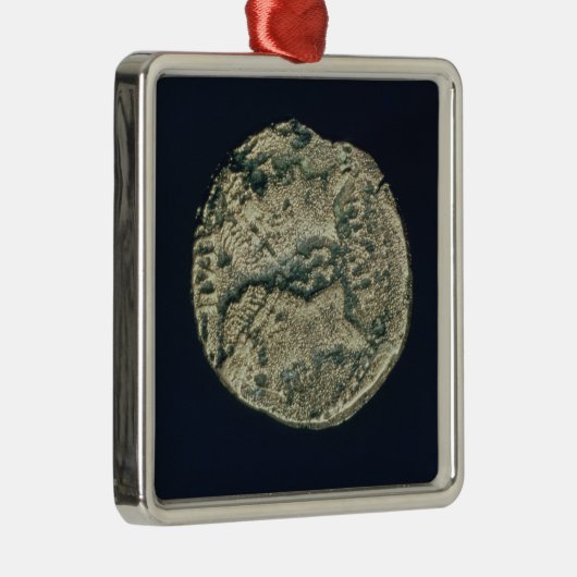 ガイウス・ユリウス・カエサルおよびAugustusの頭部が付いている硬貨 メタルオーナメント (右)