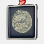 ガイウス・ユリウス・カエサルおよびAugustusの頭部が付いている硬貨 メタルオーナメント (左)