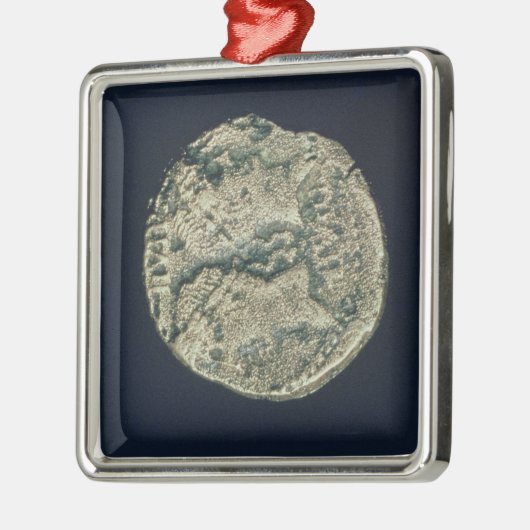 ガイウス・ユリウス・カエサルおよびAugustusの頭部が付いている硬貨 メタルオーナメント (左)