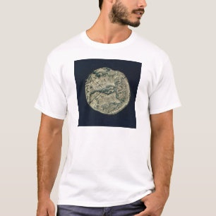 ガイウス・ユリウス・カエサルおよびAugustusの頭部が付いている硬貨 Tシャツ