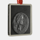 ガイウス・ユリウス・カエサルのポートレートが付いている硬貨 メタルオーナメント (右)