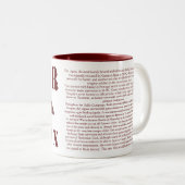 ガイウス・ユリウス・カエサルの有名な第10ローマ軍隊のワシのマグ ツートーンマグカップ (正面右)