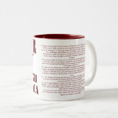 ガイウス・ユリウス・カエサルの第12ローマ軍隊のコーヒー・マグ ツートーンマグカップ (正面右)