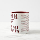 ガイウス・ユリウス・カエサルの第12ローマ軍隊のコーヒー・マグ ツートーンマグカップ (中央)