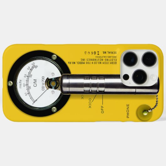 ガイガーカウンタCD V-700 Case-Mate iPhoneケース (裏面 (横))