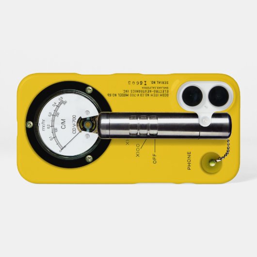 ガイガーカウンタCD V-700 iPhone 16ケース (裏面横)