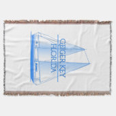ガイガー鍵沿岸航海のセーリングセーラー スローブランケット (正面)