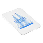 ガイガー鍵沿岸航海のセーリングセーラー マグネット (右側)