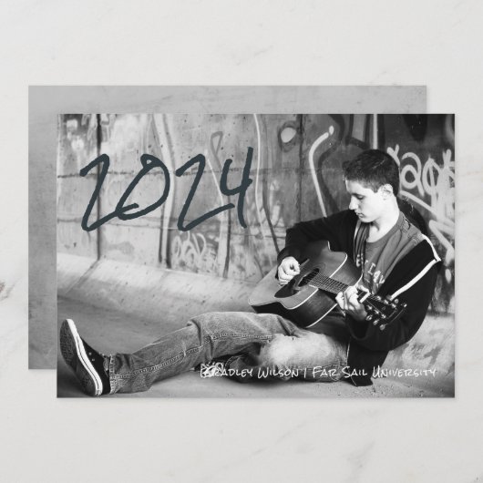 ガイグランジ大学院高等学校写真撮影 案内状 (正面/裏面)