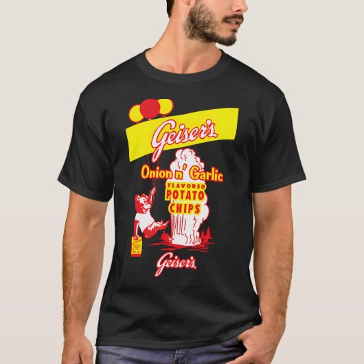 ガイザーのオニオン&ガーリックポテトチップ Tシャツ (正面)