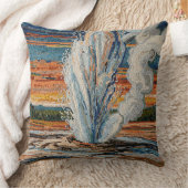 ガイザー噴火モザイク クッション (ブランケット)