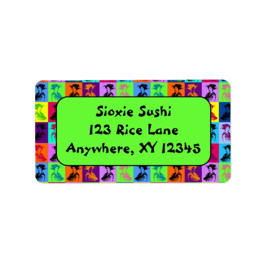 ガイシャポップ・アートのス ラベル (正面)