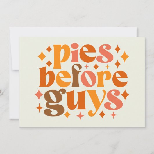 ガイズよりパイ カード (正面)