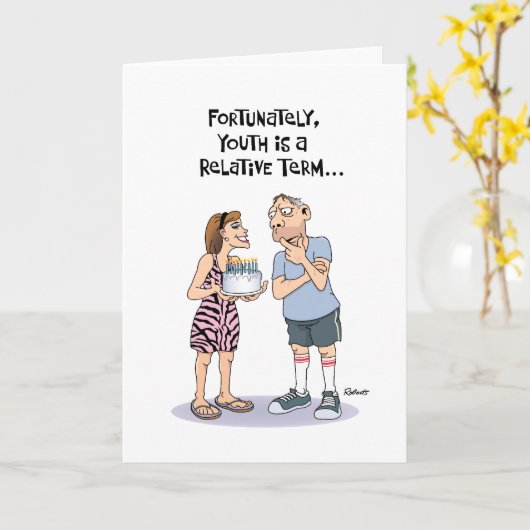 ガイズ50誕生日 カード (黄色い花)