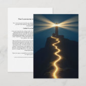 ガイダンスの灯台 瞑想カード 招待状 (正面/裏面)