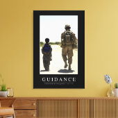 ガイダンス：感動的引用文 キャンバスプリント (インサイチュ (リビング))