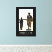 ガイダンス：感動的引用文 キャンバスプリント (インサイチュ (ウッドフロア))