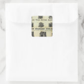 ガイドの地図が付いている広告 スクエアシール (バッグ)