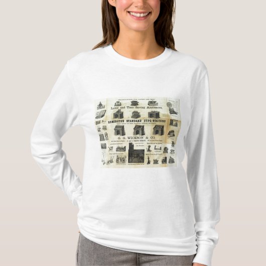ガイドの地図が付いている広告 Tシャツ (正面)