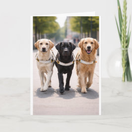 ガイドドッグチーム 発表 力を合わせて 案内状