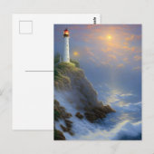 ガイドライトクリフライトハウスデジタルアート ポストカード (正面/裏面)