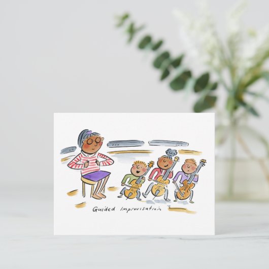 ガイド付き即興 ポストカード (スタンド正面)
