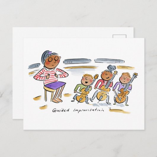 ガイド付き即興 ポストカード (正面/裏面)