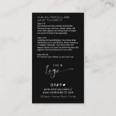 ガイド後のグラデーションミニマルなロゴの粉気に末眉 名刺 (裏面)