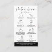 ガイド後のグラデーションミニマルなロゴの粉気に末眉 名刺 (正面)